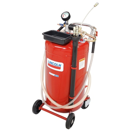 Lincoln Industrial Used Fluid Evacuator, 25 Gallon 3637